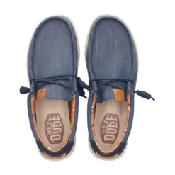 HEY DUDE Zapatillas de Hombre WALLY WASHED 410 NAVY