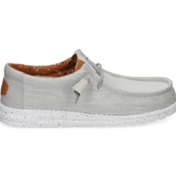 HEY DUDE Zapatillas de Hombre WALLY WASHED 007 LIGHT GREY