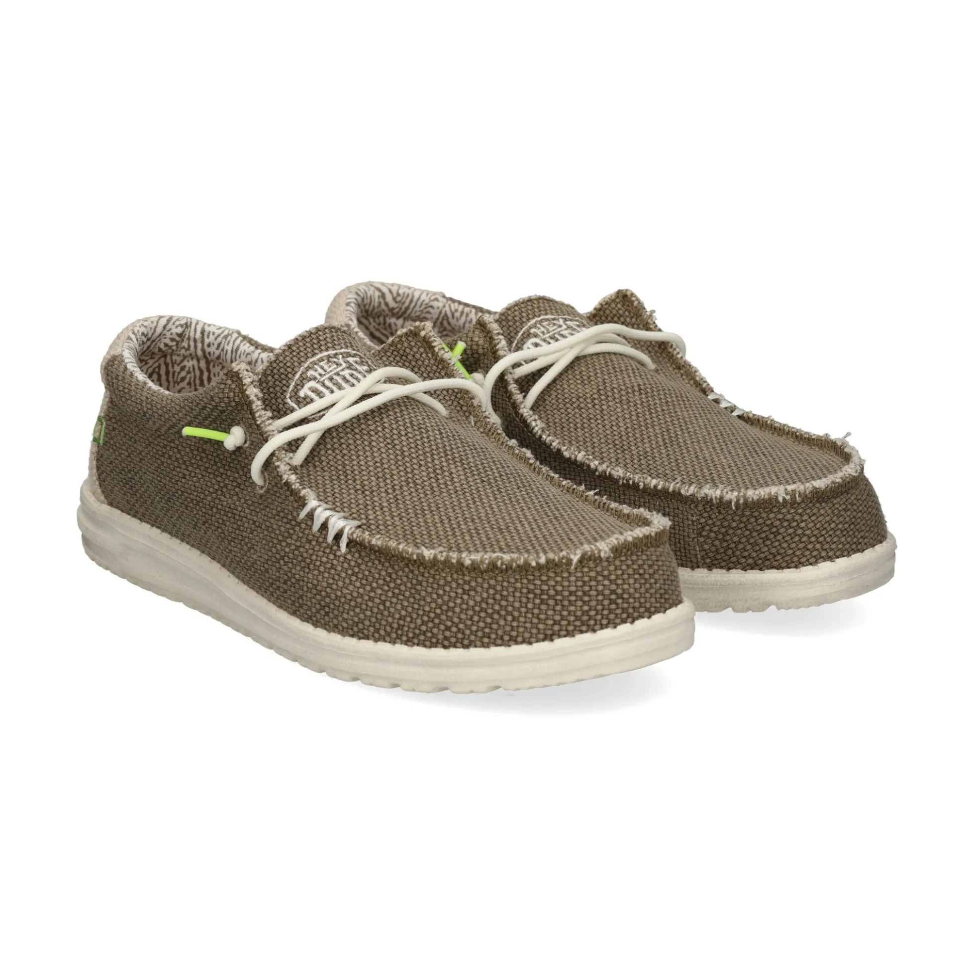 HEY DUDE Zapatillas de Hombre WALLY BRAIDED 2BS FOSSIL