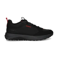 HUGO Zapatillas de Hombre Kane_Runn_nymf 001 NEGRO