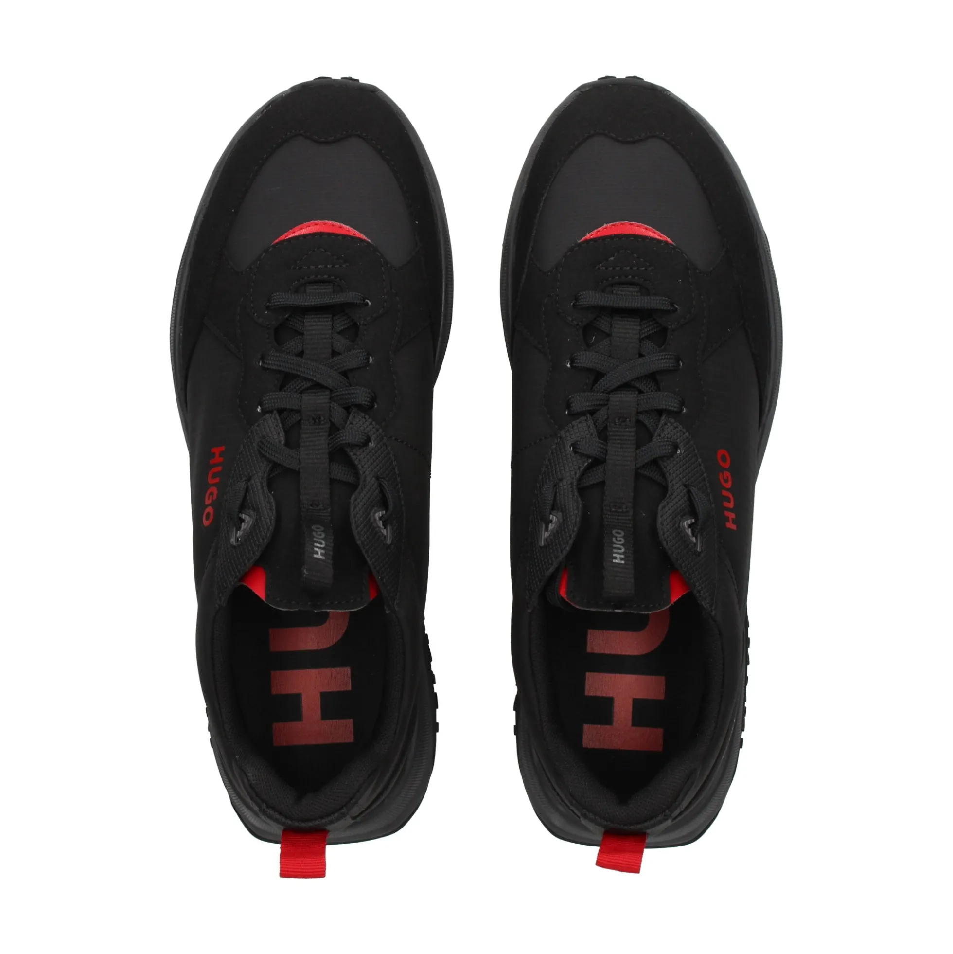HUGO Zapatillas de Hombre Kane_Runn_nymf 001 NEGRO