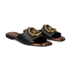 JUST CAVALLI Sandalias planas de Mujer 78RA3S92 899 BLACK