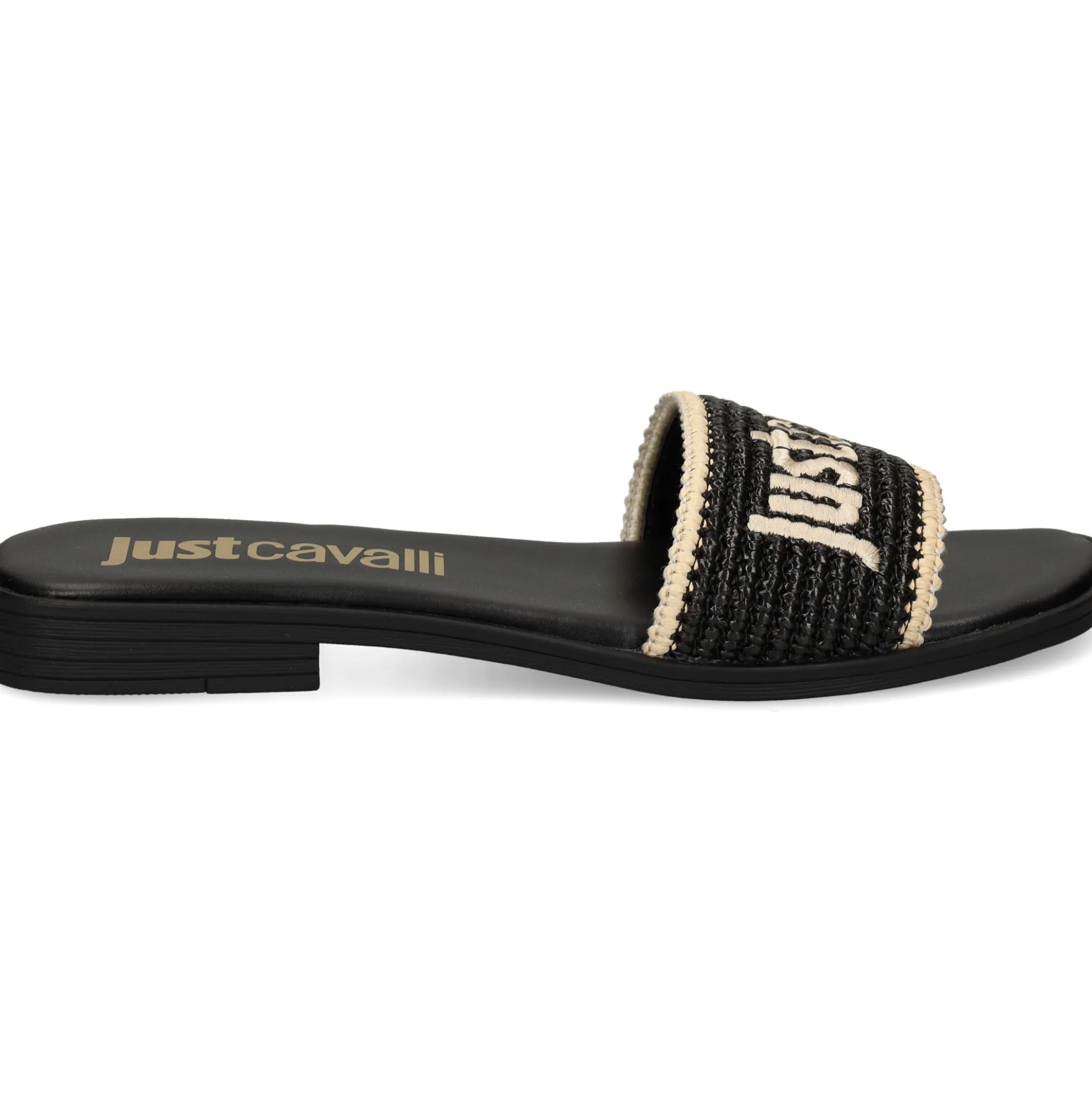 JUST CAVALLI Sandalias planas de Mujer 80RA3S80 899 BLACK