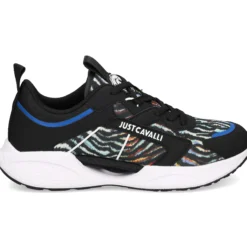 JUST CAVALLI Zapatillas de Hombre 76QA3SH8 LS1 BLACK/MULTI