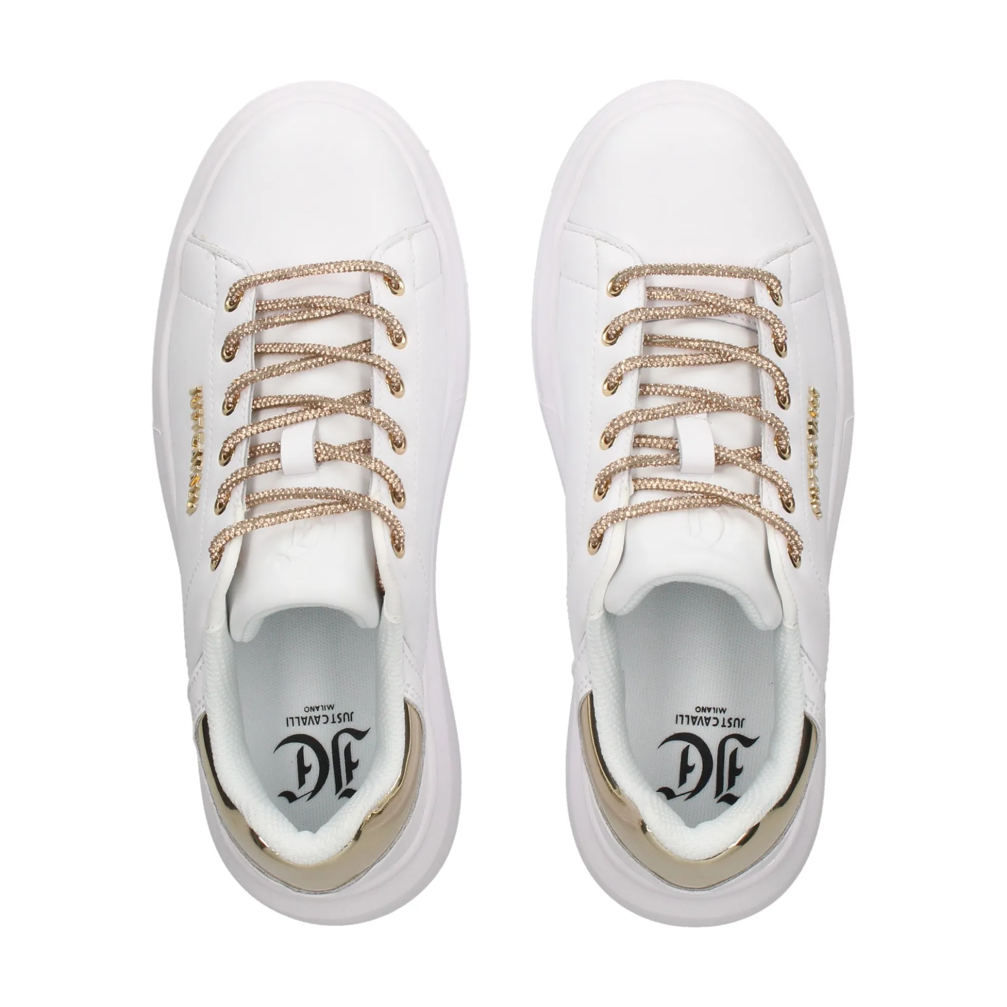 JUST CAVALLI Zapatillas de Mujer 78RA3SB1 QA9 WHITE/GOLD
