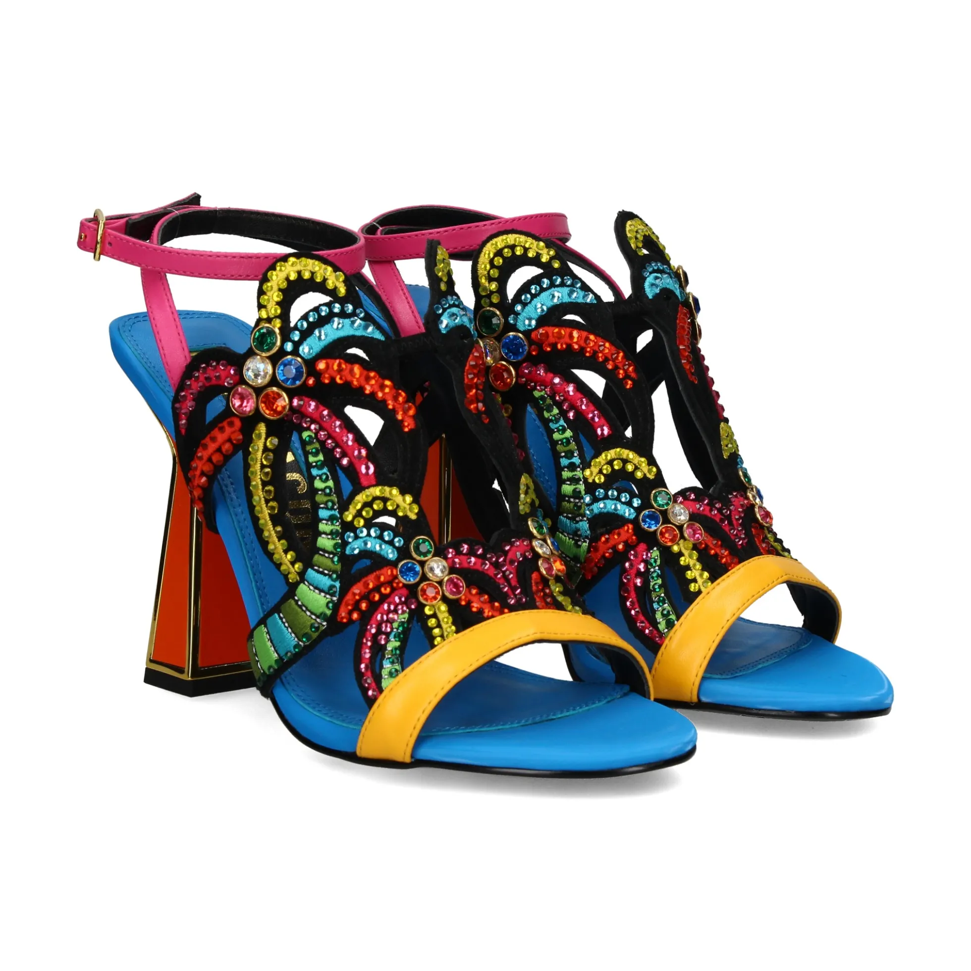 KAT MACONIE Sandalias con tacón de Mujer KIAWA MULTI BRIGHTS