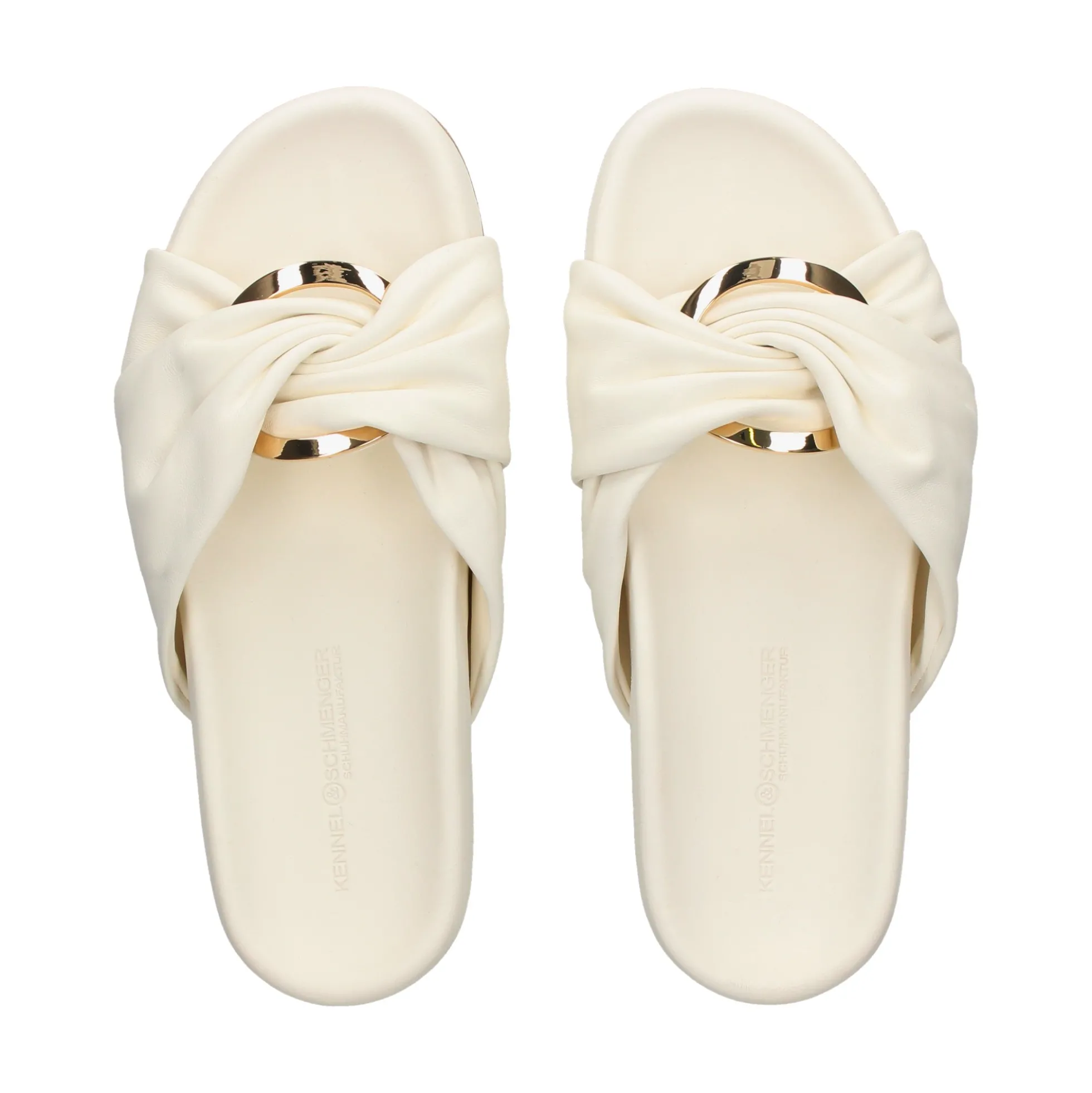 KENNEL & SCHMENGER Sandalias planas de Mujer 51-96240 223 BUTTER/GOLD