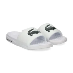 LACOSTE Sandalias planas de Mujer 43CFA1001 1R5 WHT/DK GRN