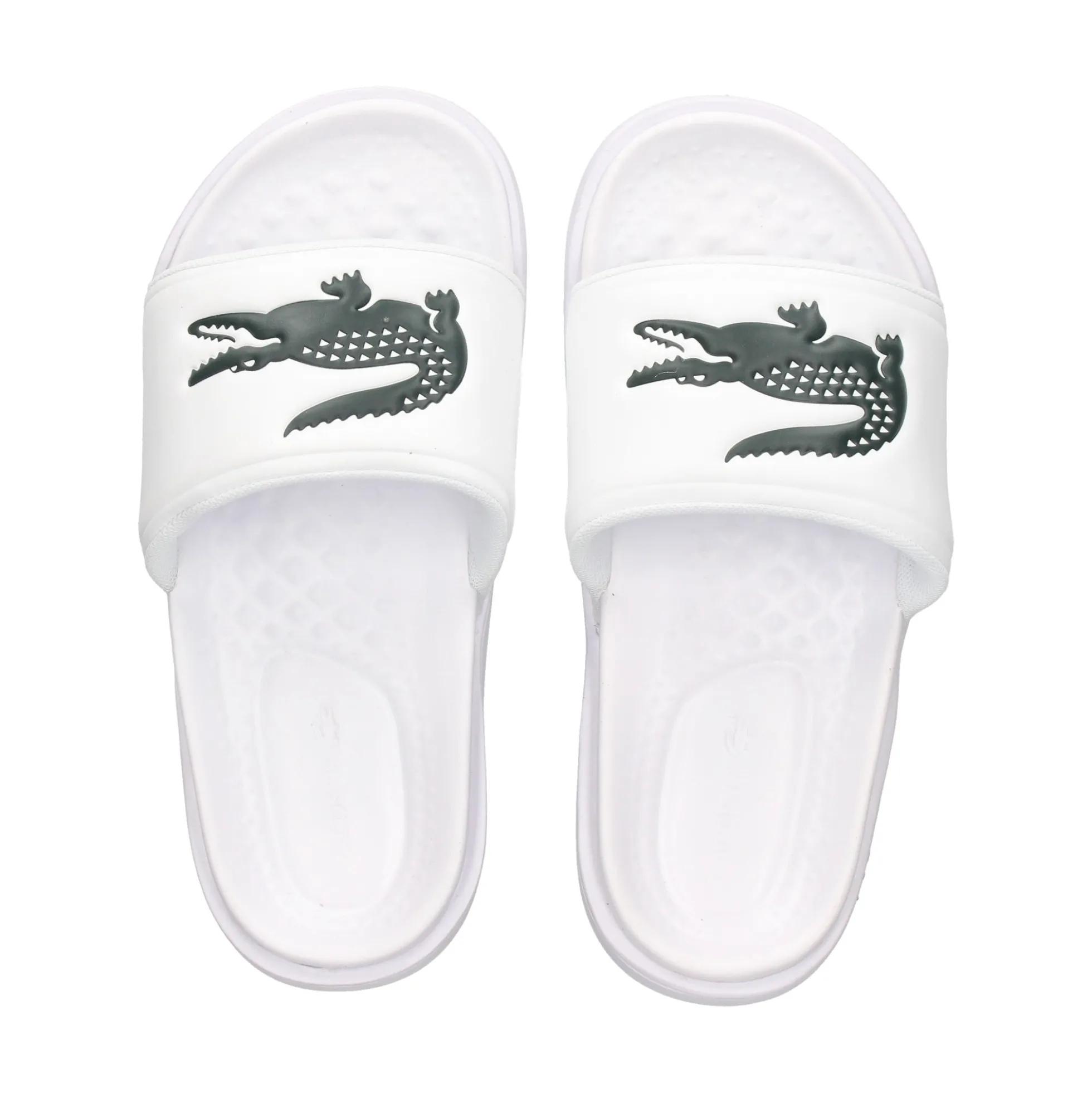 LACOSTE Sandalias planas de Mujer 43CFA0040 1R5 WHT/DK GRN