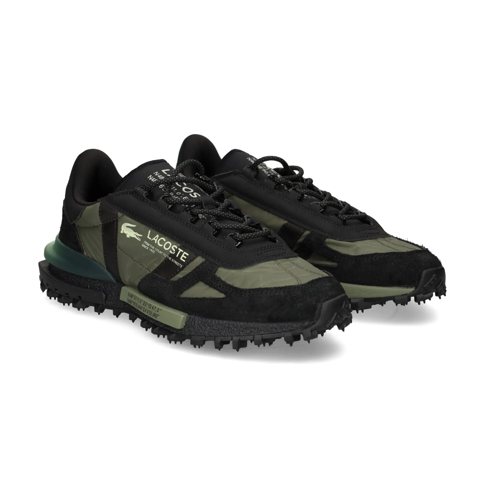 LACOSTE Zapatillas de Hombre 50SMA0080 2J9 BLK/LT GRN