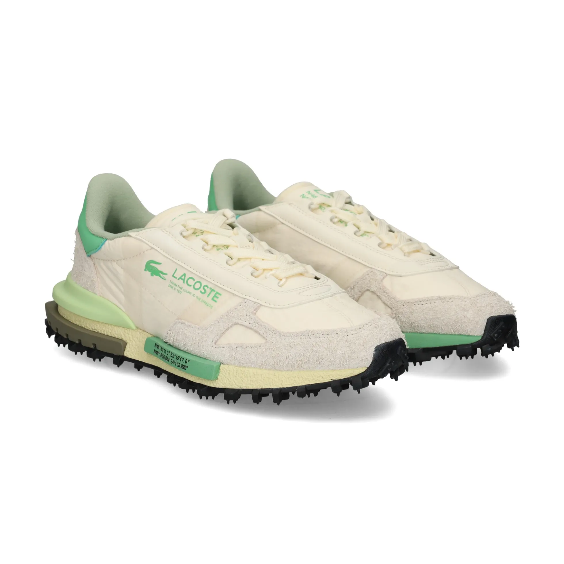 LACOSTE Zapatillas de Hombre 50SMA0078 WG1 OFF WHT/GRN