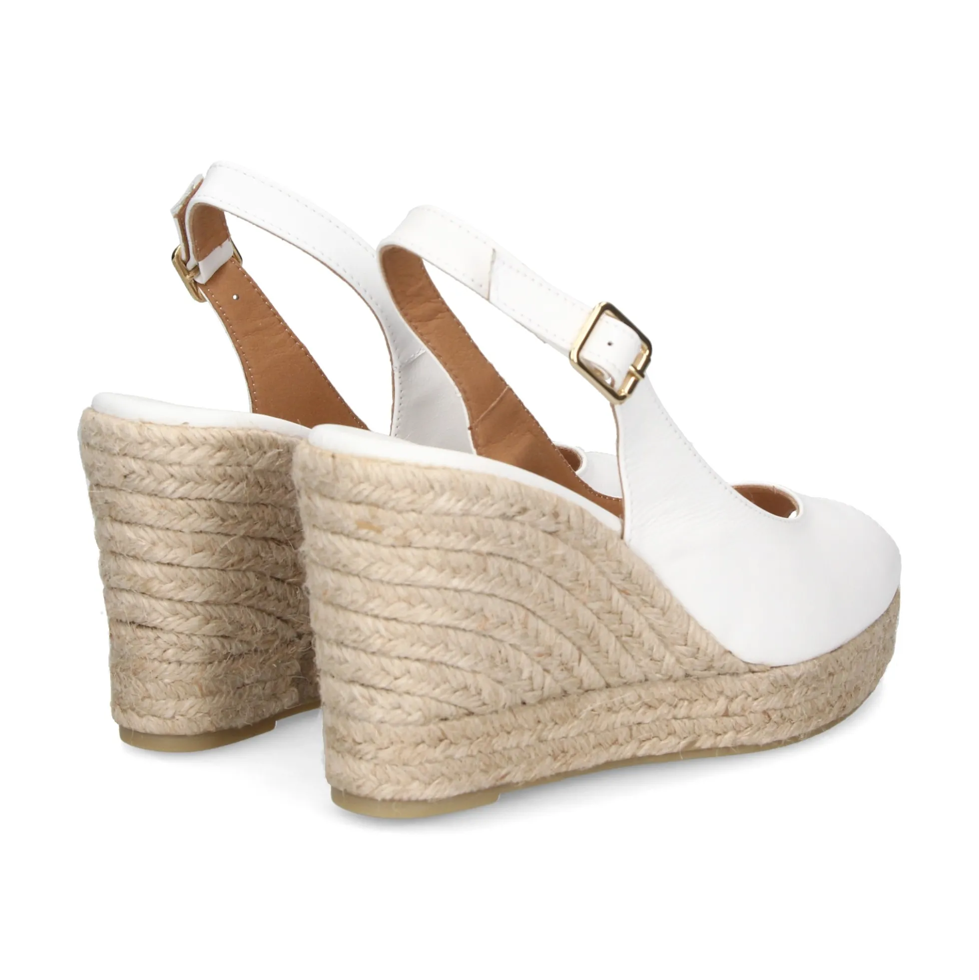 LA SANTA Zapatos cuña 23YU168 BLANCO