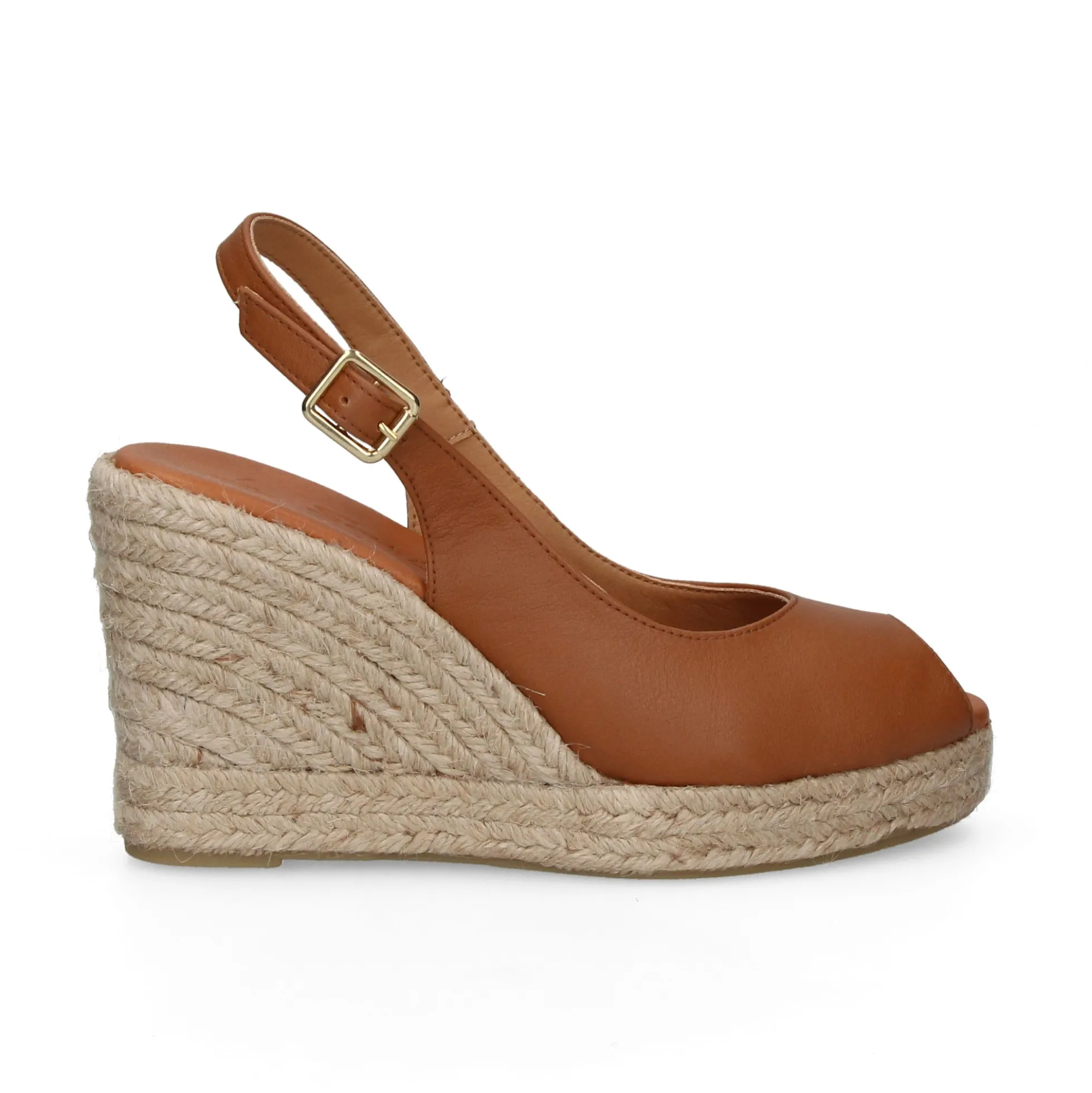 LA SANTA Zapatos cuña 23YU168 CAMEL