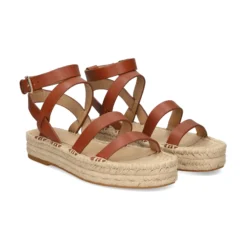 LAUREN RALPH LAUREN Sandalias con plataforma de Mujer POLLY GLDTR 001 TAN