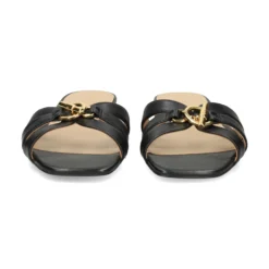 LAUREN RALPH LAUREN Sandalias planas de Mujer BLAIKE SLIDE 002 NEGRO