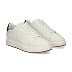 LAUREN RALPH LAUREN Zapatillas de Mujer AINSLEY-SNEAKERS 003 WHITE-GARNE
