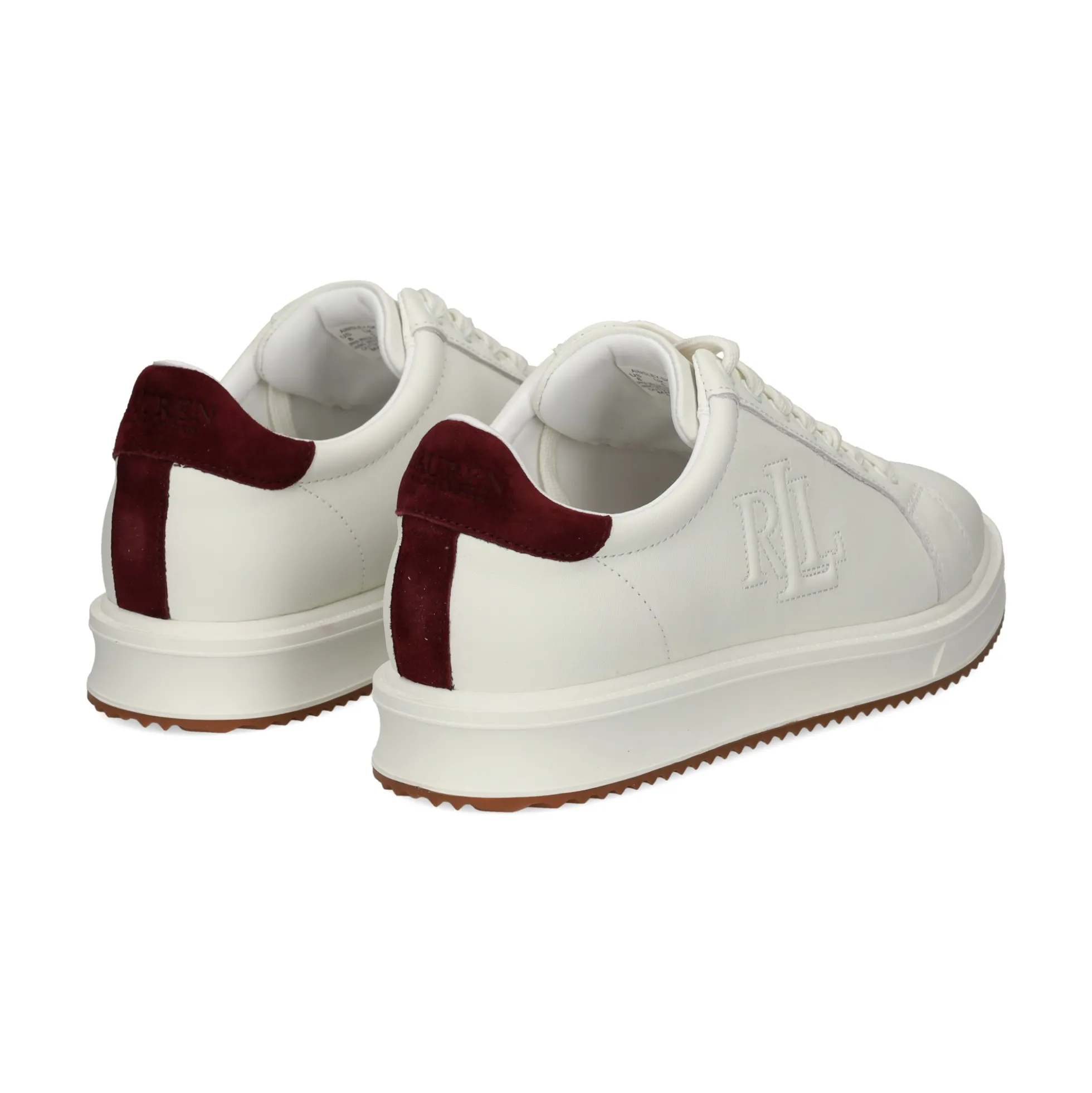 LAUREN RALPH LAUREN Zapatillas de Mujer AINSLEY-SNEAKERS 003 WHITE-GARNE