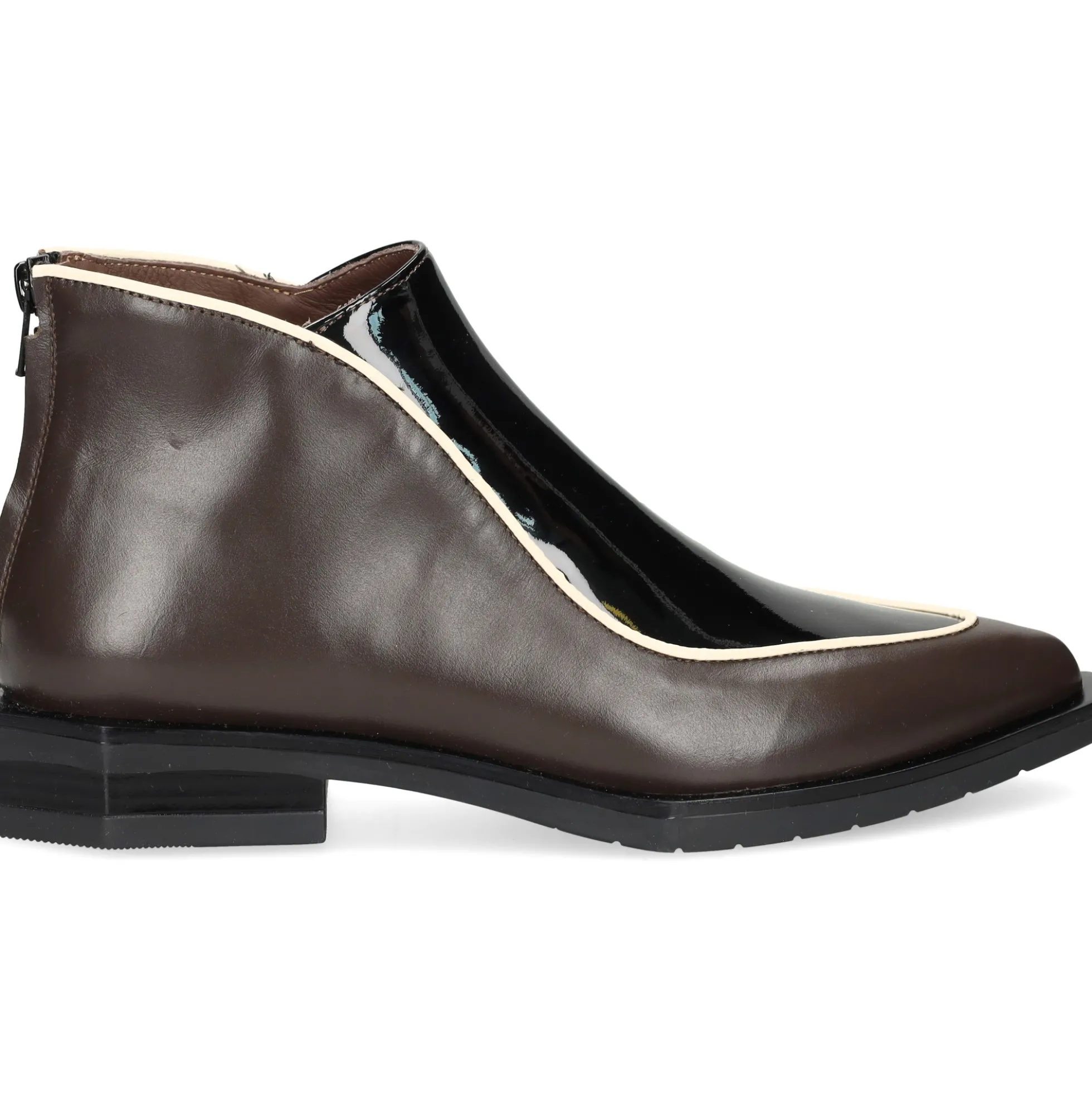LE BOHÉMIEN Botines planos de Mujer G014 NEGRO