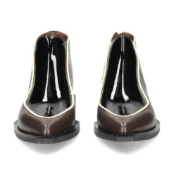 LE BOHÉMIEN Botines planos de Mujer G014 NEGRO