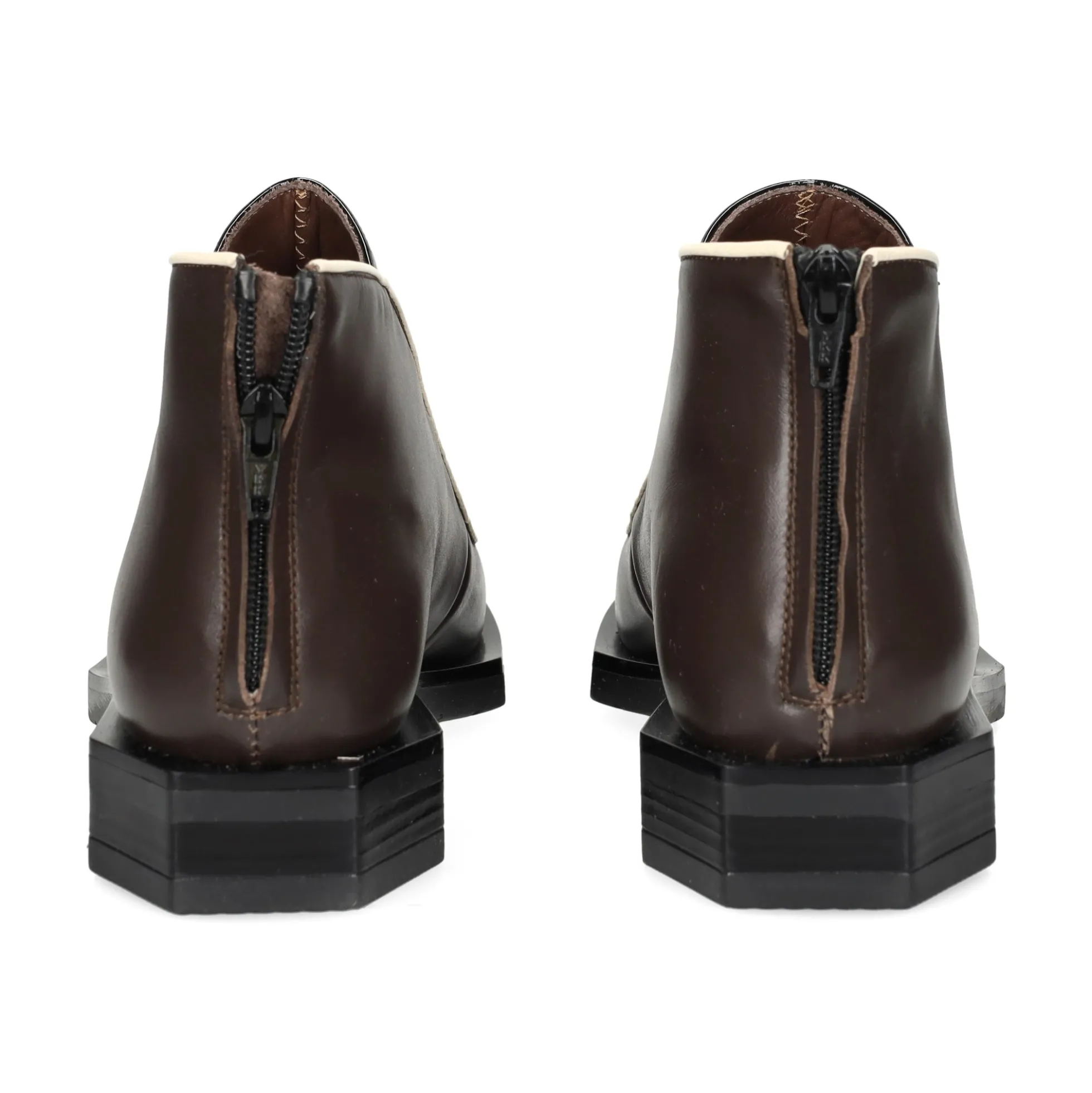 LE BOHÉMIEN Botines planos de Mujer G014 NEGRO