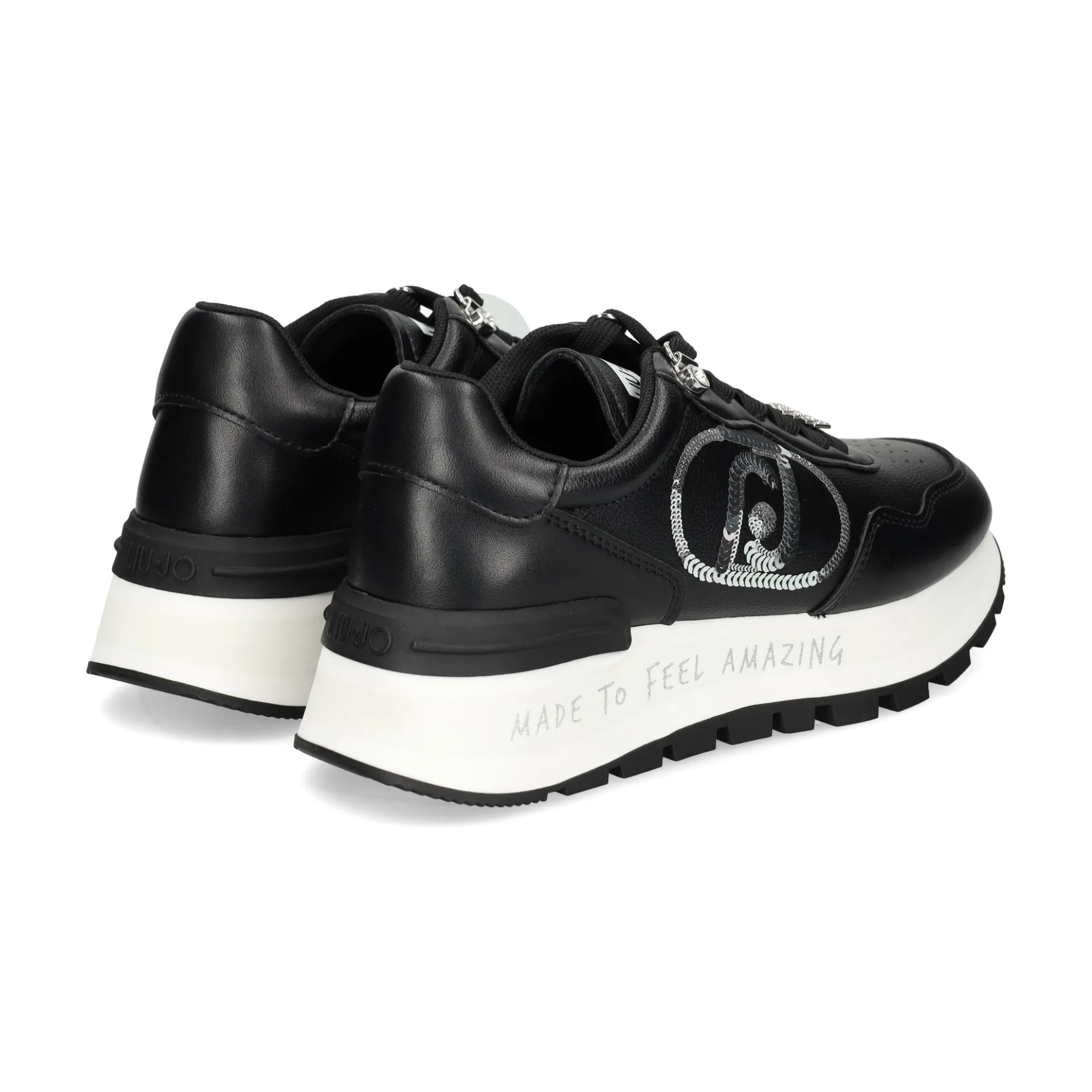 LIU·JO Zapatillas de Mujer BF3087EX207 01039 BLKA/SILV