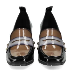 LODI Mocasines de Mujer BRE4922 NEGRO/STEEL/TAU