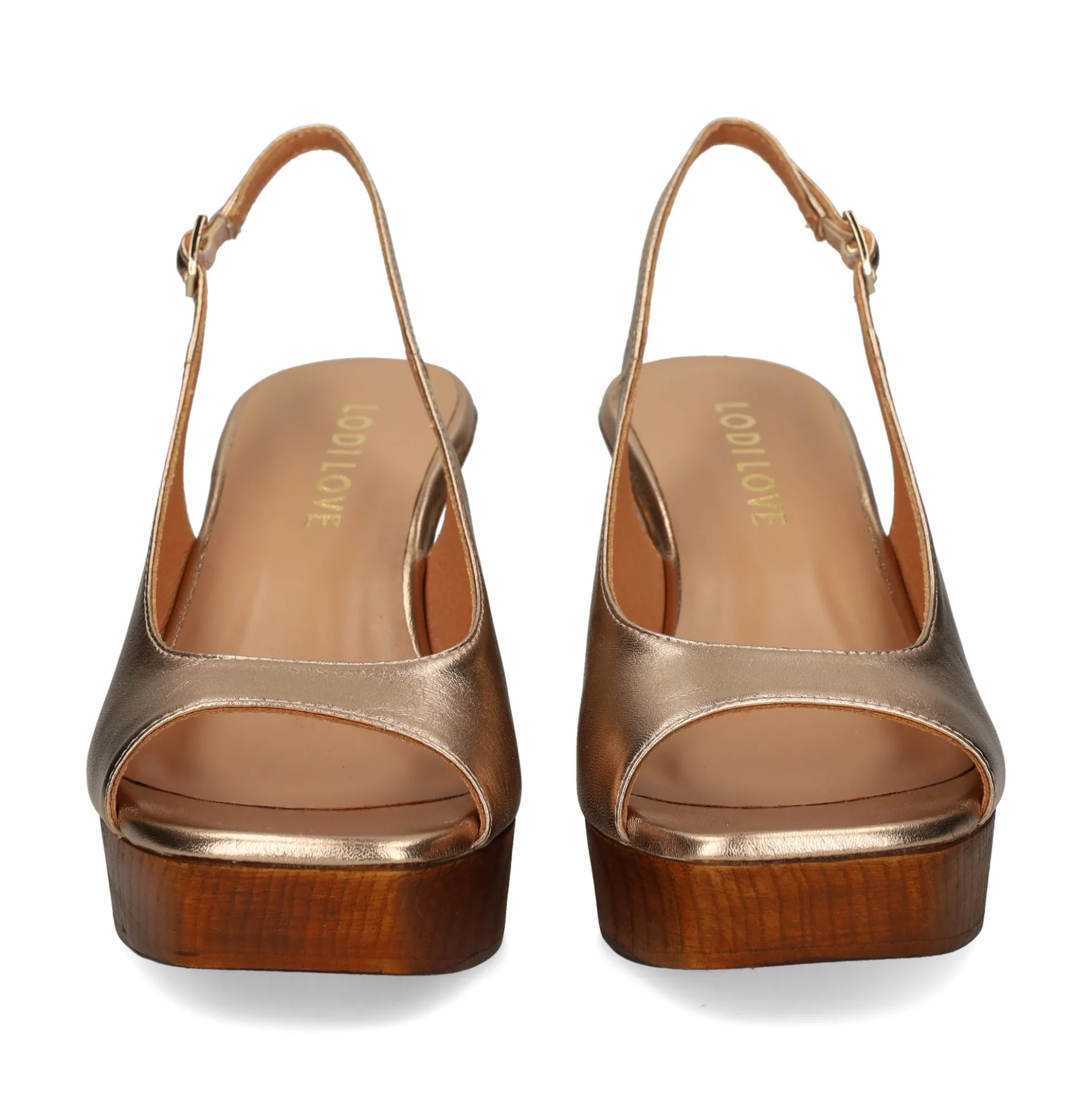 LODI Sandalias con plataforma de Mujer GIN4510 C201 LATON