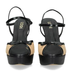 LODI Sandalias con plataforma de Mujer TERREN C2 NEGRO/ARENA