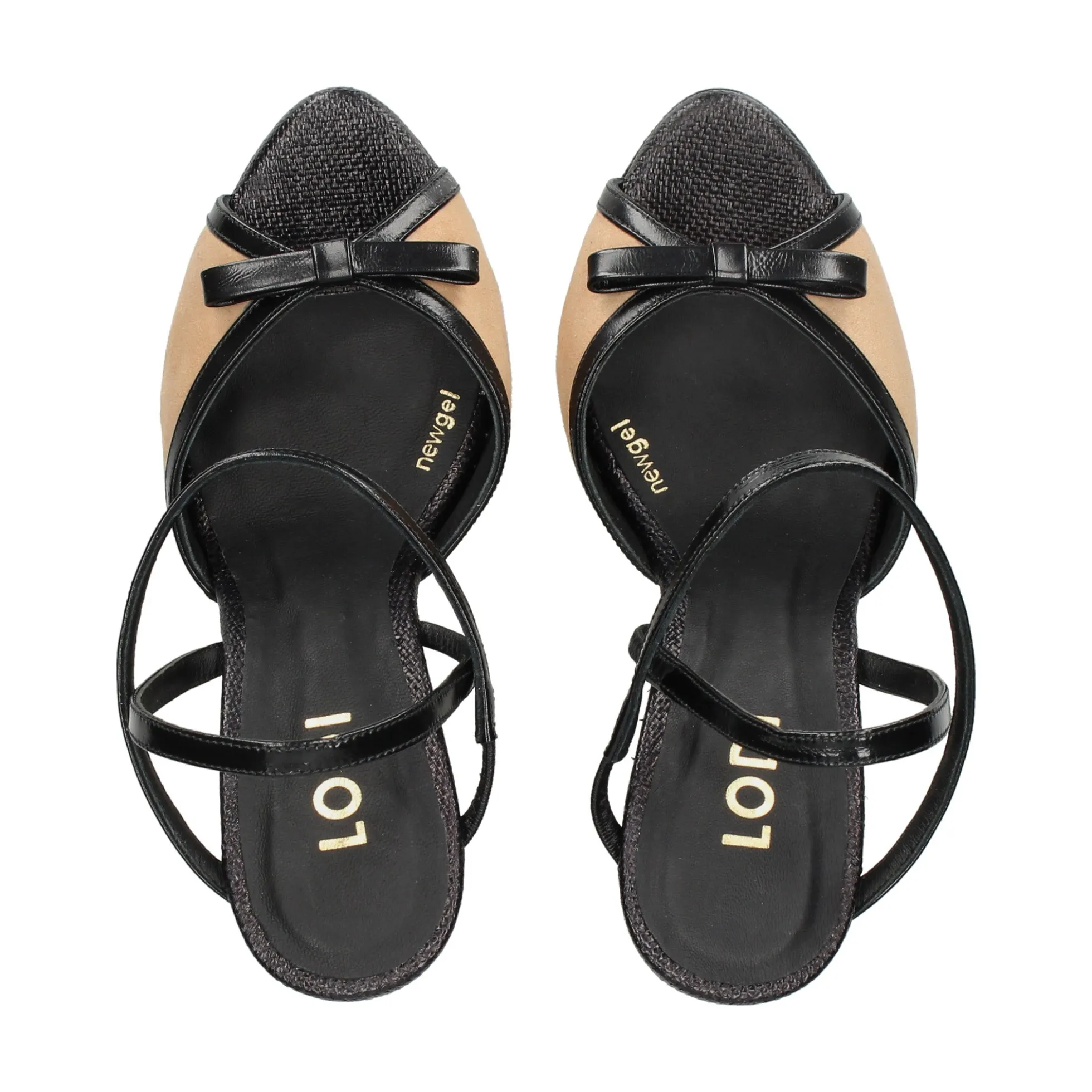 LODI Sandalias con plataforma de Mujer TERREN C2 NEGRO/ARENA