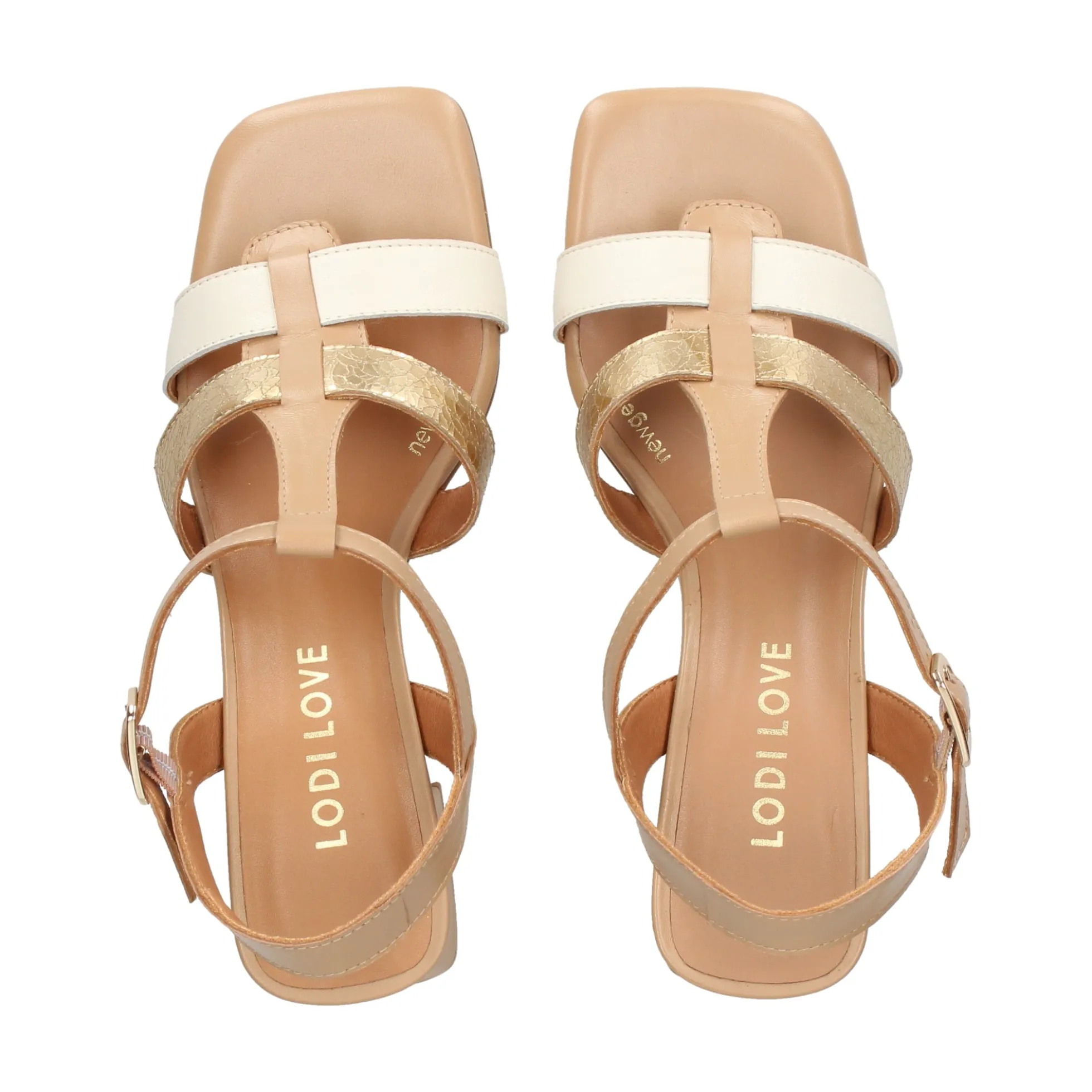 LODI Sandalias con tacón de Mujer MIL5214-GO POLAR/DAINO/EGE