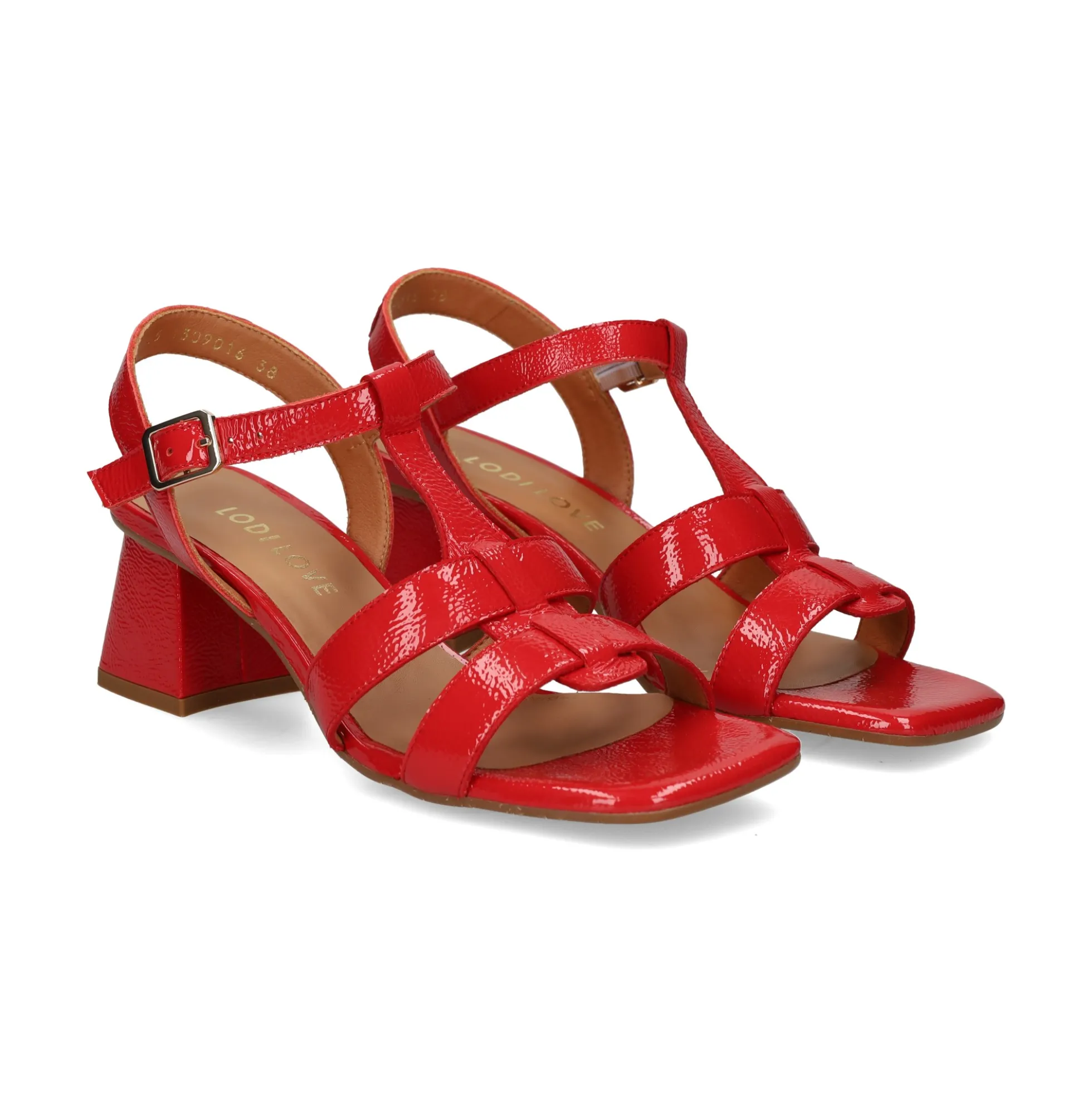 LODI Sandalias con tacón de Mujer MIL5214-GO SCARLET