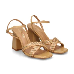 LODI Sandalias con tacón de Mujer GEI4381 CAMEL