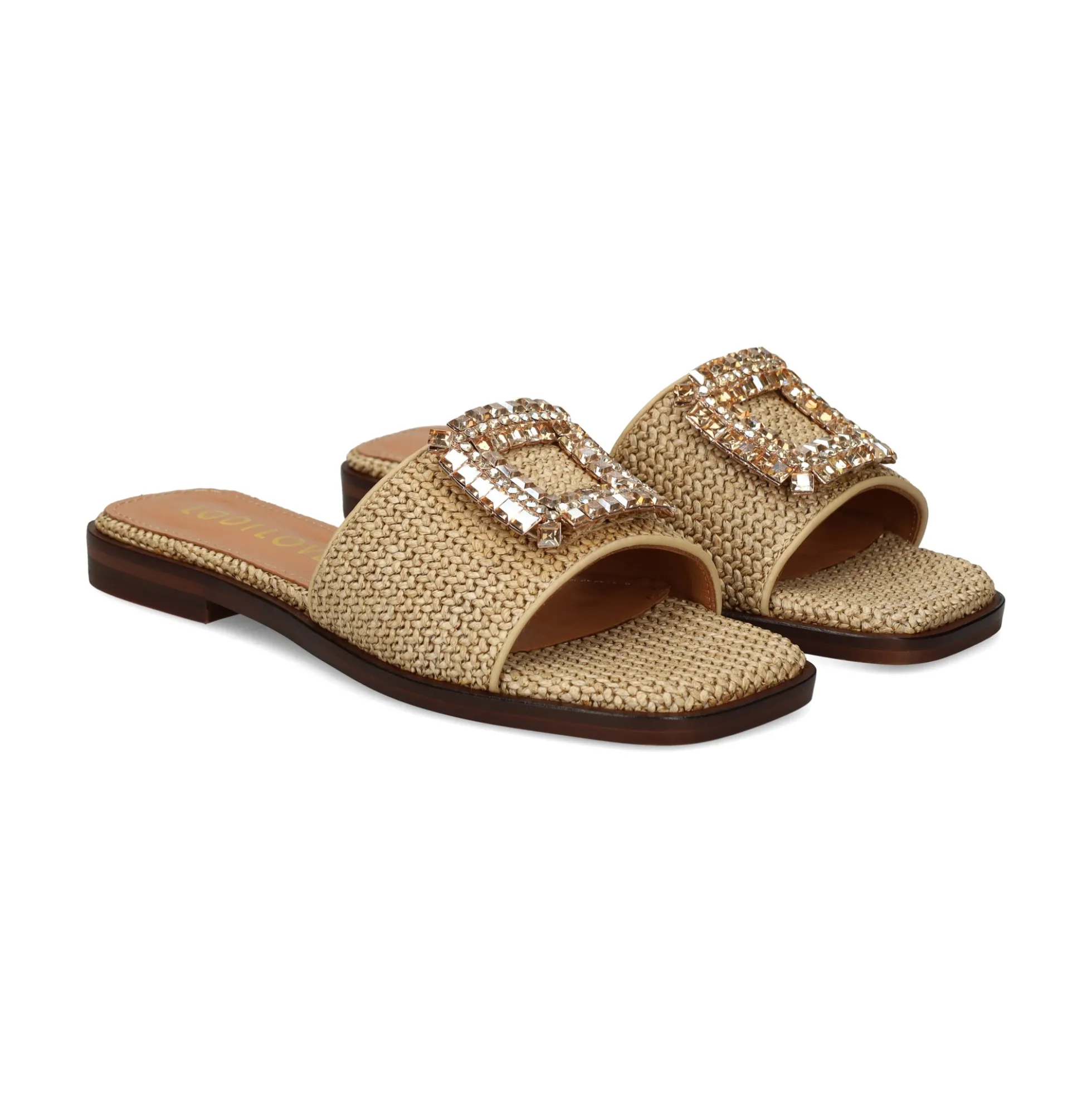LODI Sandalias planas de Mujer NU4890 RAFIA NATURAL C