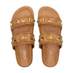 LODI Sandalias planas de Mujer A-POL C4 CAMEL