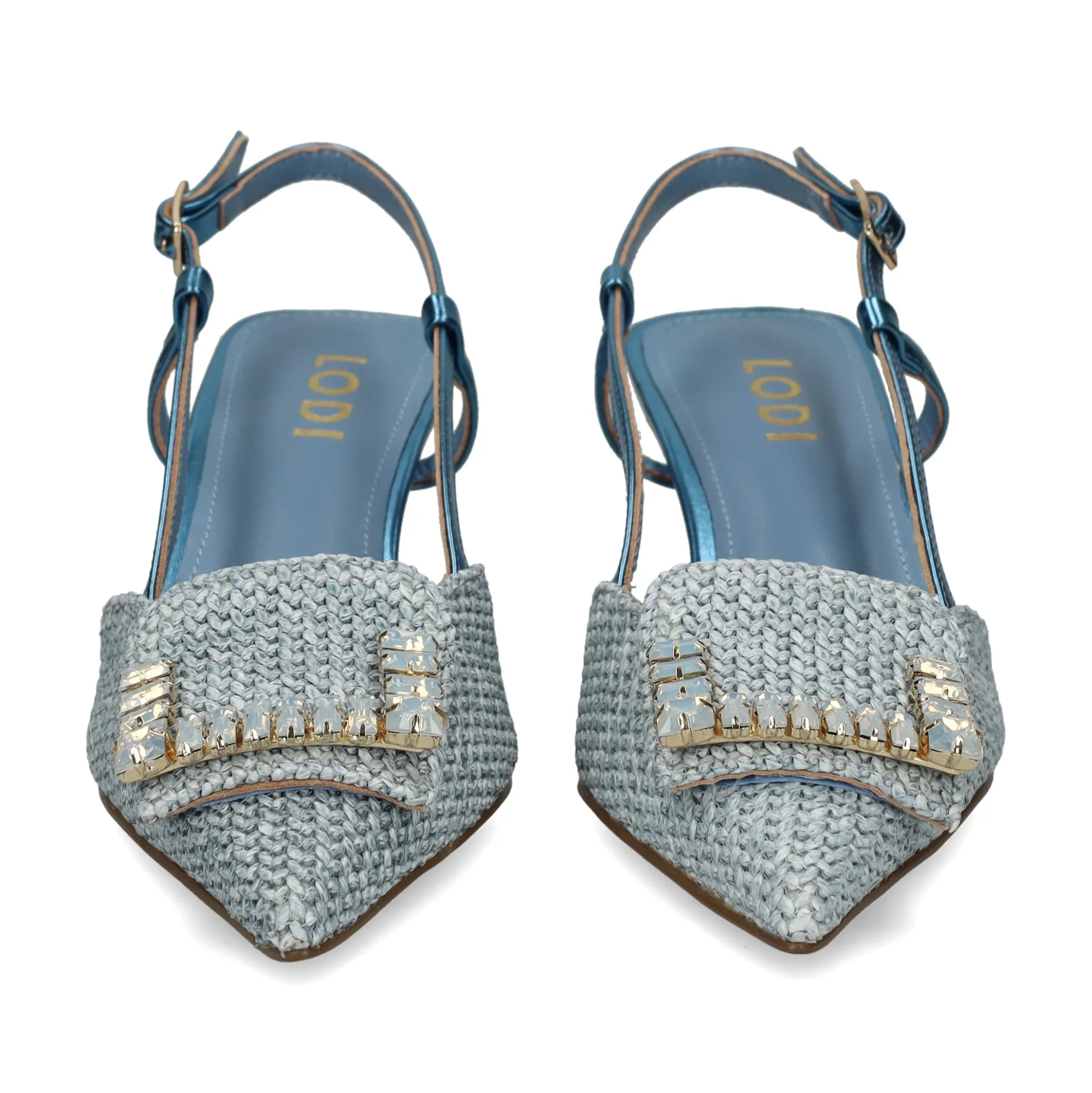 LODI Zapatos de tacón medio de Mujer BALL AZURRO