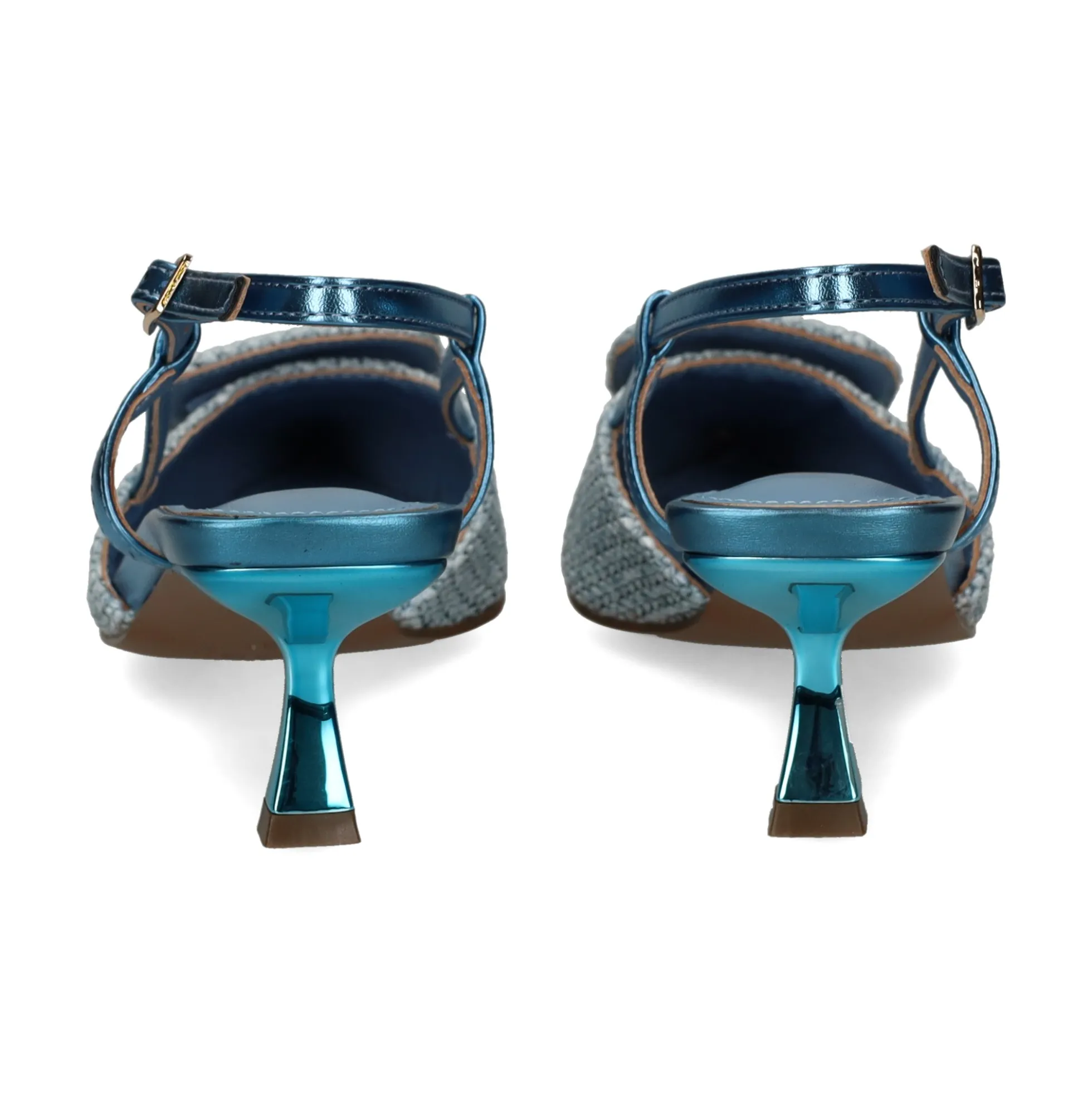 LODI Zapatos de tacón medio de Mujer BALL AZURRO