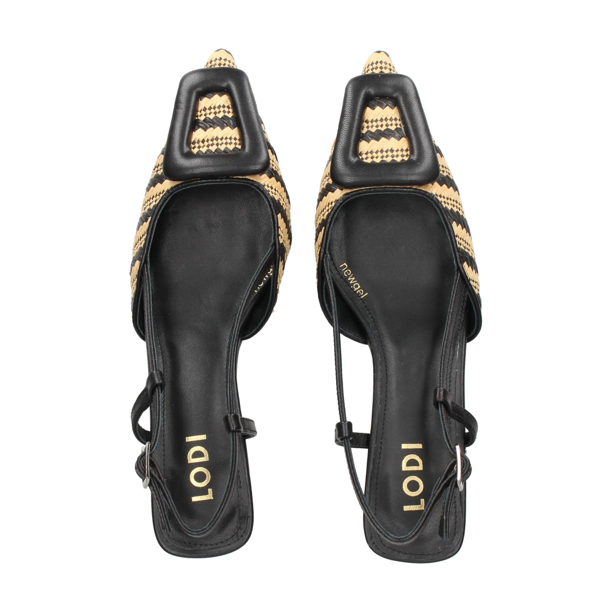 LODI Zapatos de tacón medio de Mujer BESO EGRO-NATURAL