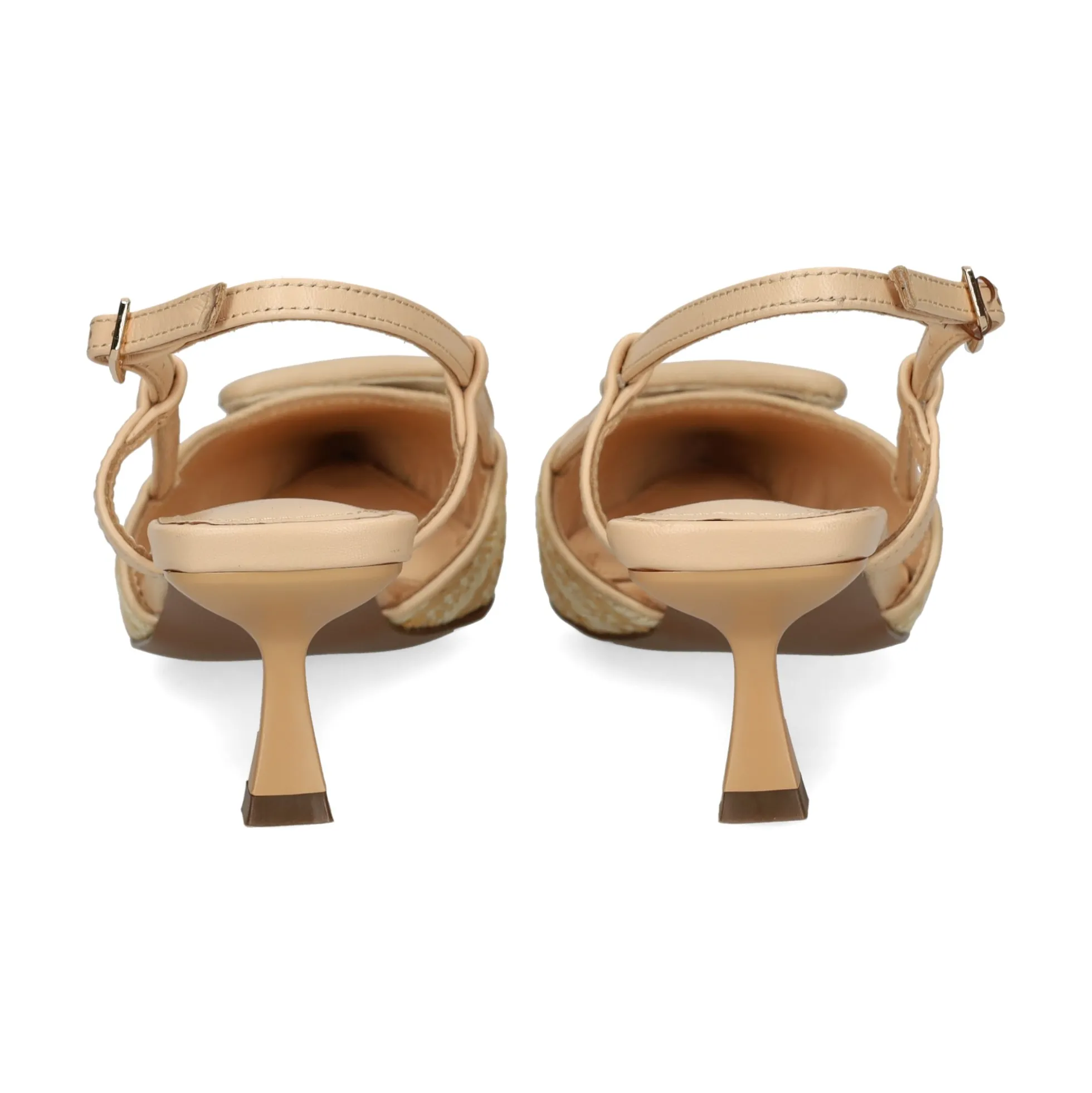 LODI Zapatos de tacón medio de Mujer BESO NATURAL-COTTON