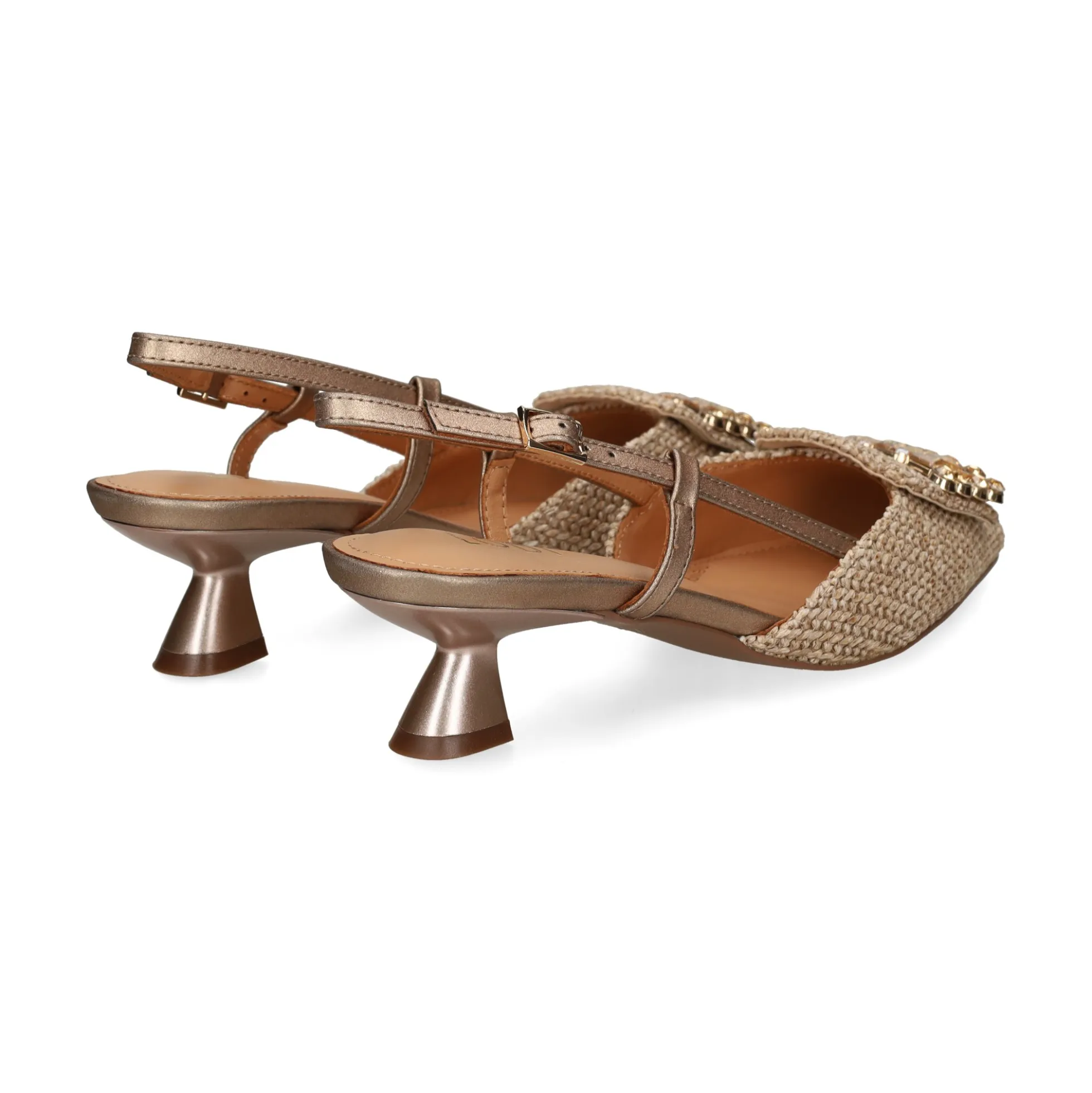 LODI Zapatos de tacón medio de Mujer A-CASIOPEA C2 NAT/CAVA