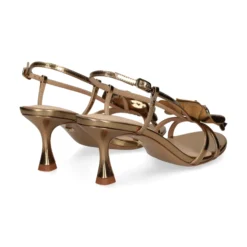 LOLA CRUZ Sandalias con tacón de Mujer 035Z17BK ORO