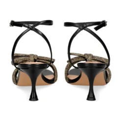 LOLA CRUZ Sandalias con tacón de Mujer 250Z13BK NEGRO