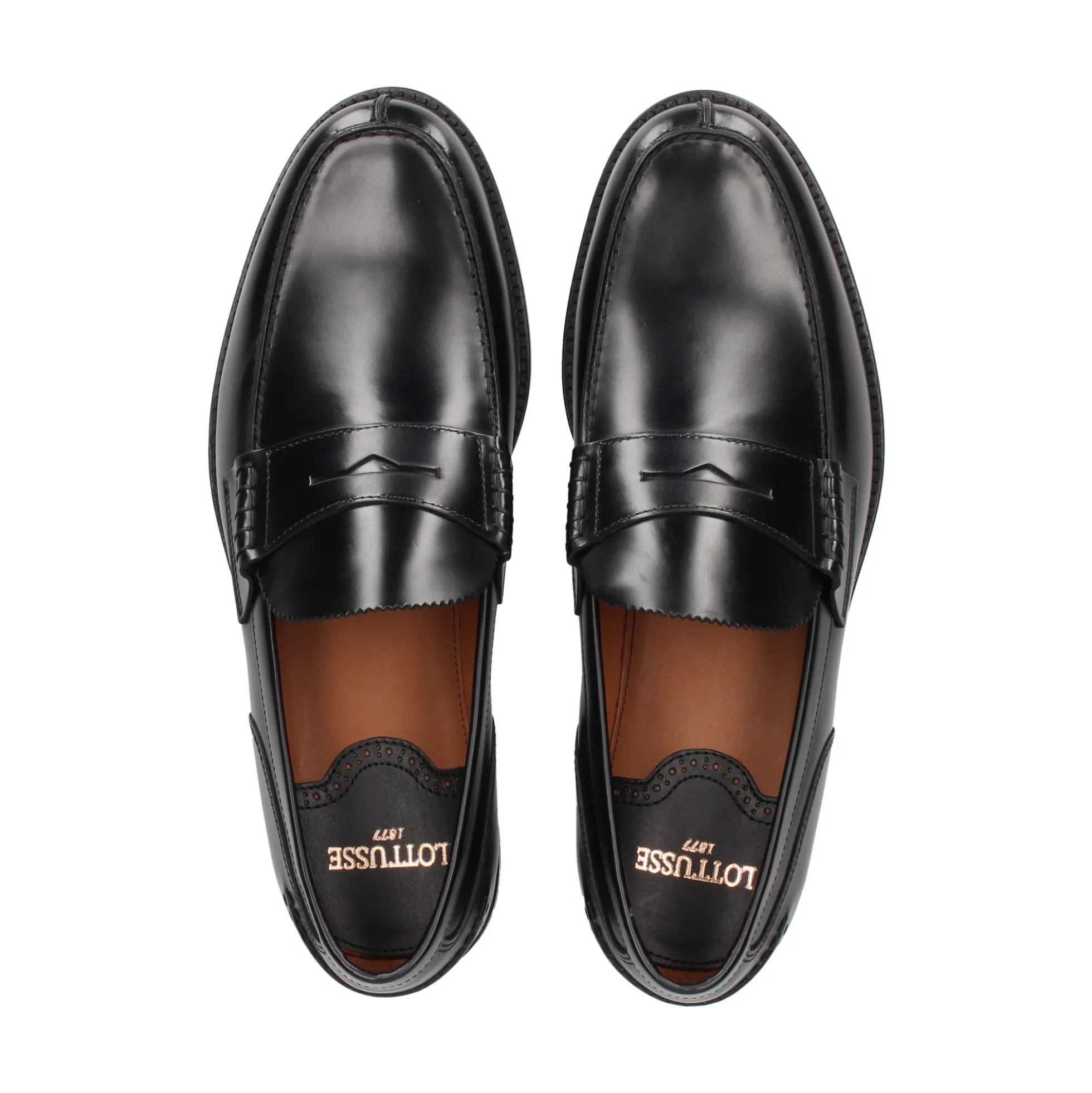 LOTTUSSE Mocasines de Hombre LL06902 001 NEGRO