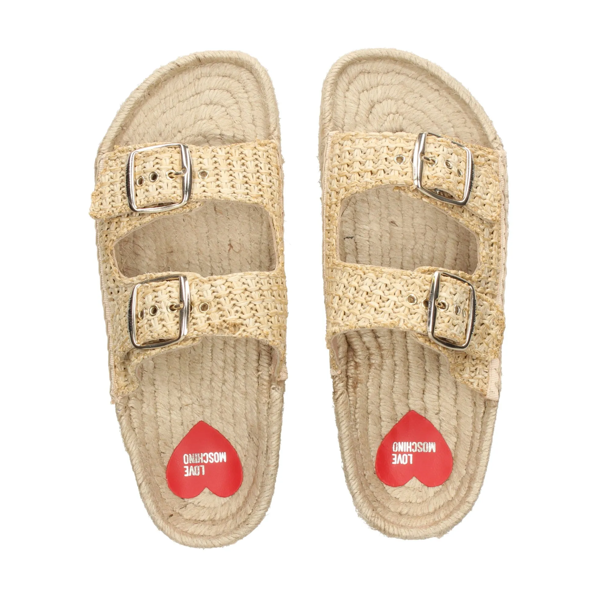 LOVE MOSCHINO Sandalias con plataforma de Mujer JA28393G0M 107 NATURAL