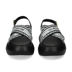 LOVE MOSCHINO Sandalias con plataforma de Mujer JA16207I0M 00A BLACK-WHITE