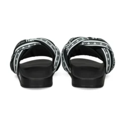 LOVE MOSCHINO Sandalias planas de Mujer JA28312G0O 00A NERO-BIANCO