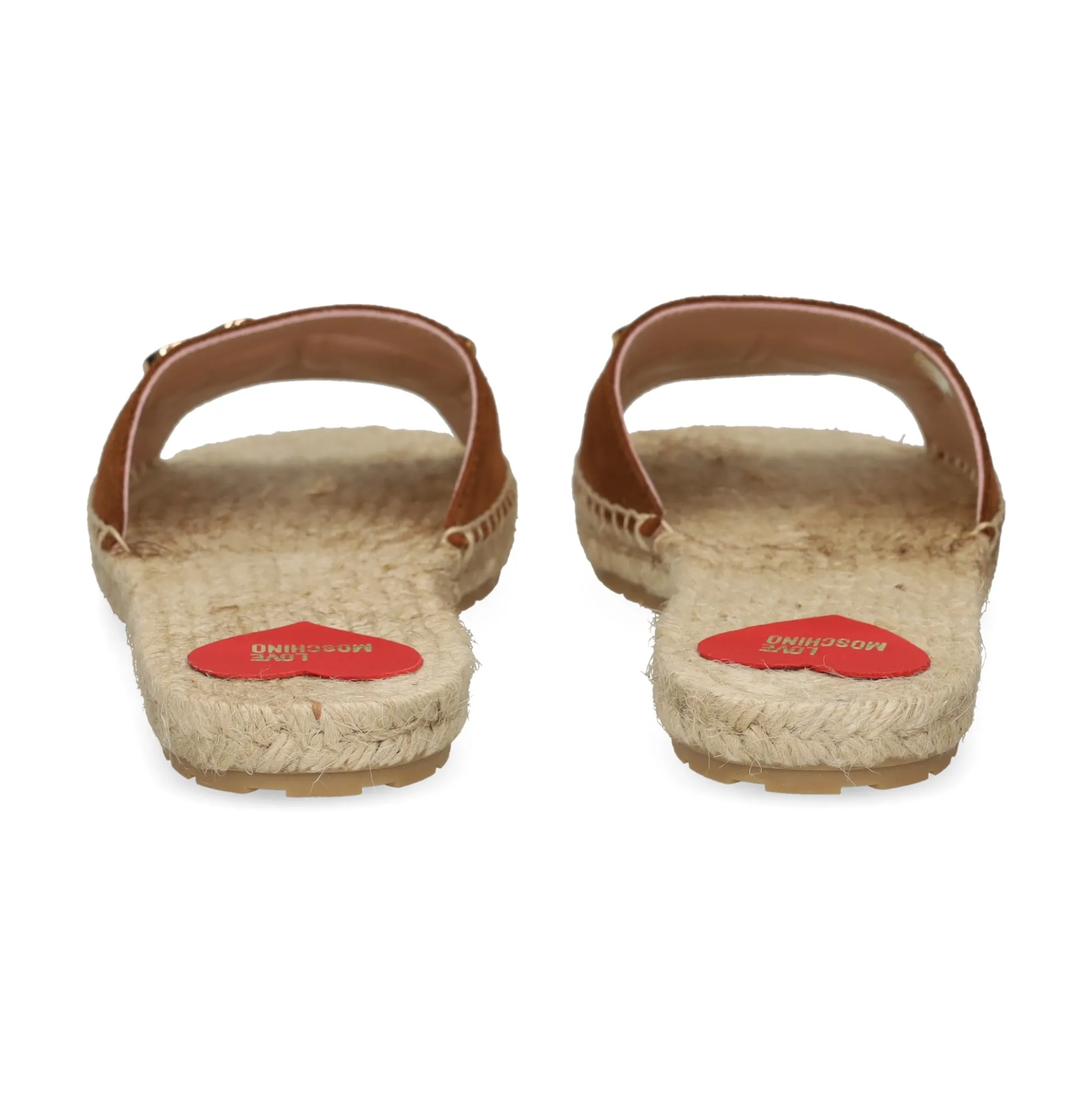 LOVE MOSCHINO Sandalias planas de Mujer JA28371G0O 200 CUERO