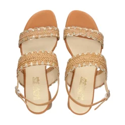 LÓPEZ Sandalias con plataforma de Mujer 24628 CAMEL