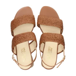 LÓPEZ Sandalias con tacón de Mujer 21187 TABACO