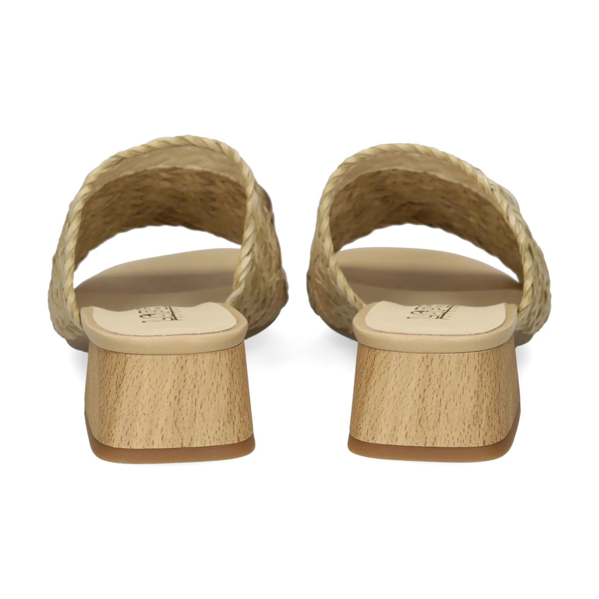 LÓPEZ Sandalias con tacón de Mujer 24524 ARENA