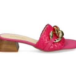 LÓPEZ Sandalias con tacón de Mujer 24521 604 FUXIA